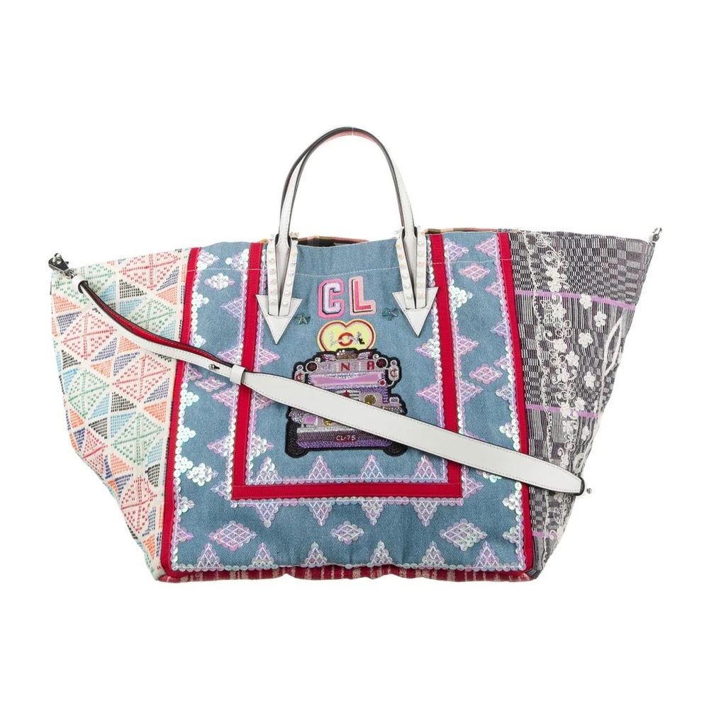 Christian Louboutin Caba Tote Motif Embroidered Jacquard (large)